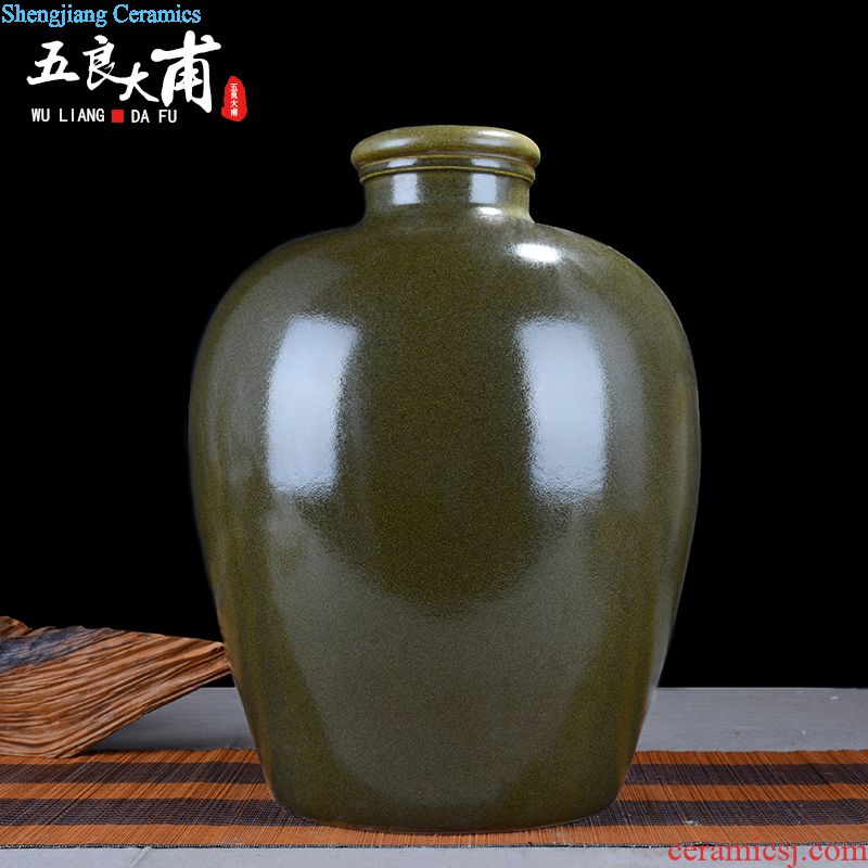 Jingdezhen ceramic jars ancient sealed jar archaize bubble bottle 5 jins 10 jins to wine bubble jars