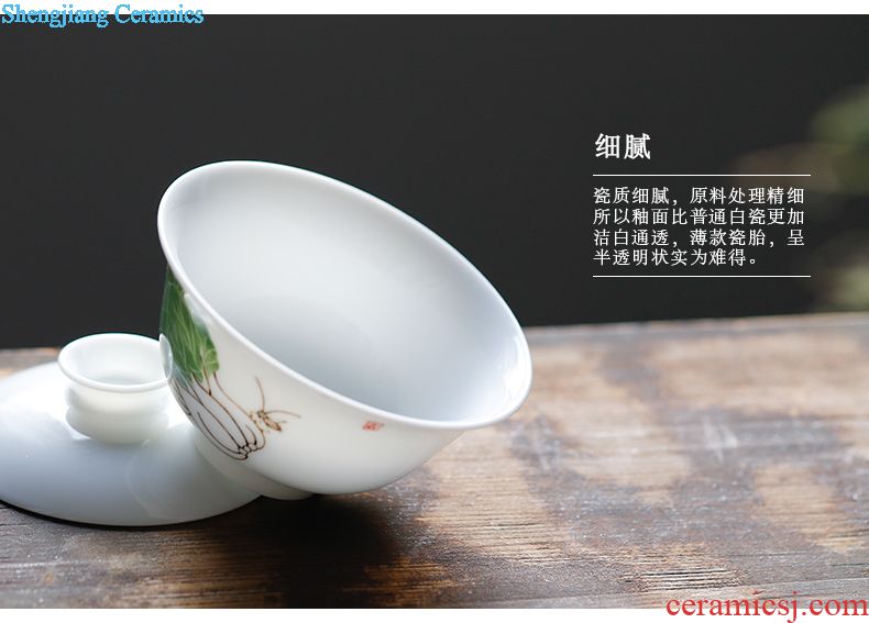 Three frequently hall your kiln cups Sample tea cup personal jingdezhen ceramics slicing can raise master cup single cup S44008