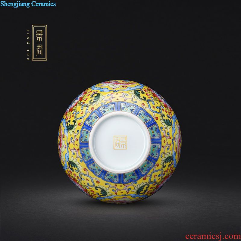 JingJun Jingdezhen ceramics Hand painted blue and white best blessing all hand caddy storage tanks Nuts can put