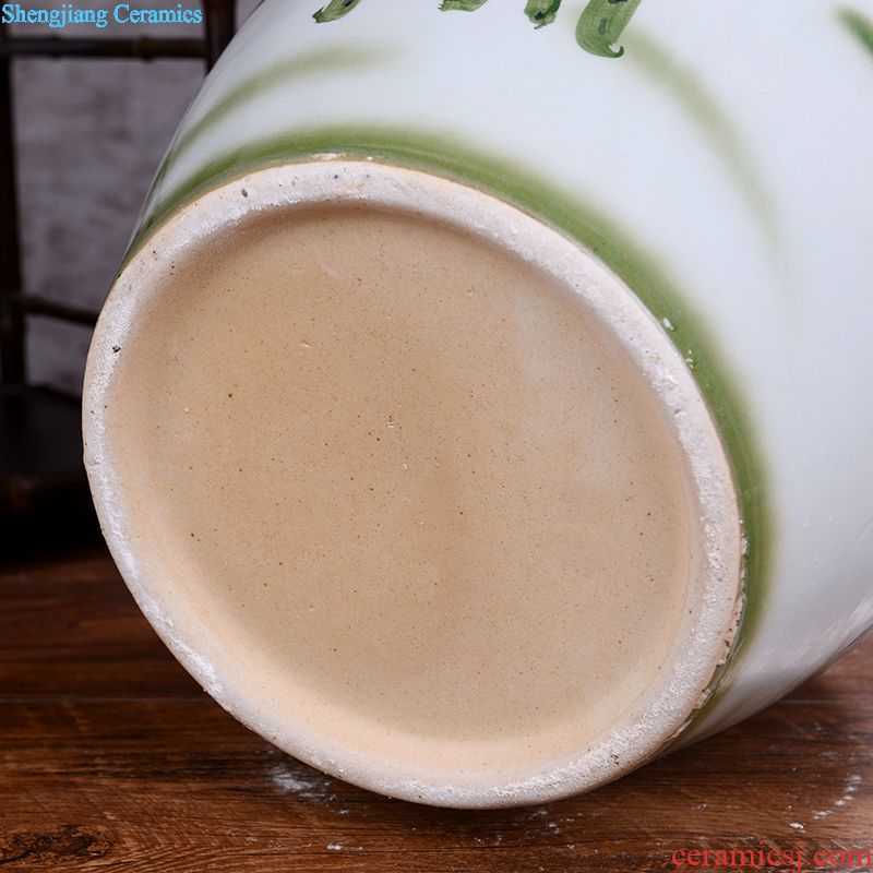 Jingdezhen ceramic jar household 70 jins of large tank water storage tank with liquor hip hotel