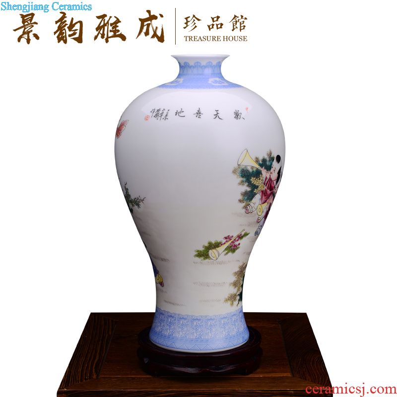 Jingdezhen ceramics hand-painted pastel lohan cylinder home furnishing articles furnishing articles household act the role ofing is tasted creative living room