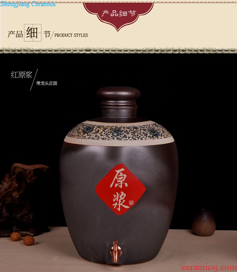 Temperature wine pot bottles of jingdezhen ceramics Yellow rice wine liquor cup hot warm hip flask gift wine he drank furnace