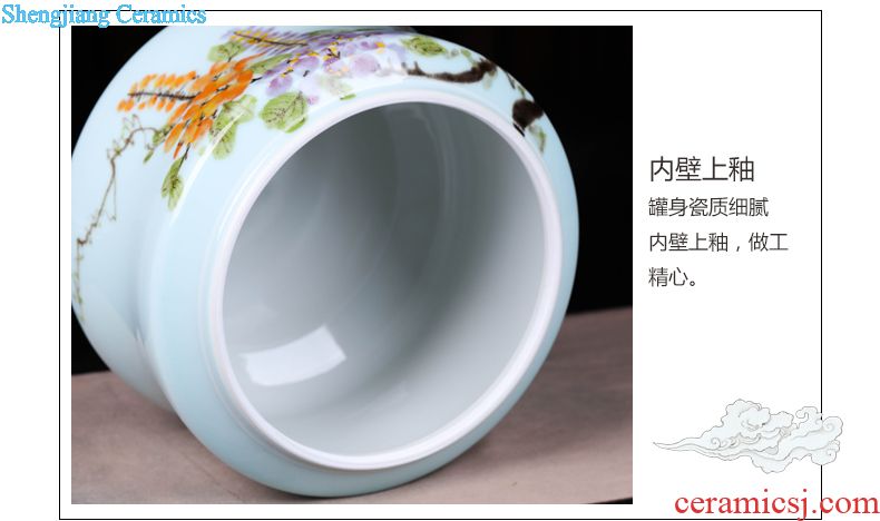 Antique vase ears of jingdezhen ceramics kiln fashion furnishing articles housewarming landing sitting room household act the role ofing is tasted