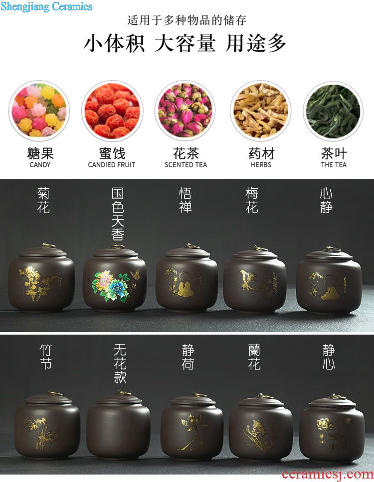 Are young caddy ceramic small portable mini travel agriculture sealed cans of tea packing and tea pot white porcelain