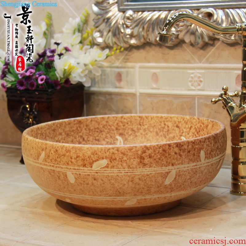 JingYuXuan jingdezhen ceramic lavatory basin basin art stage basin sink small 35 ash bound