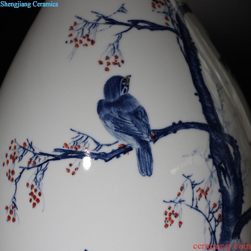 Jingdezhen curve contracted bamboo vase at peace porcelain vases furnishings decoration vase that occupy the home fashion vase