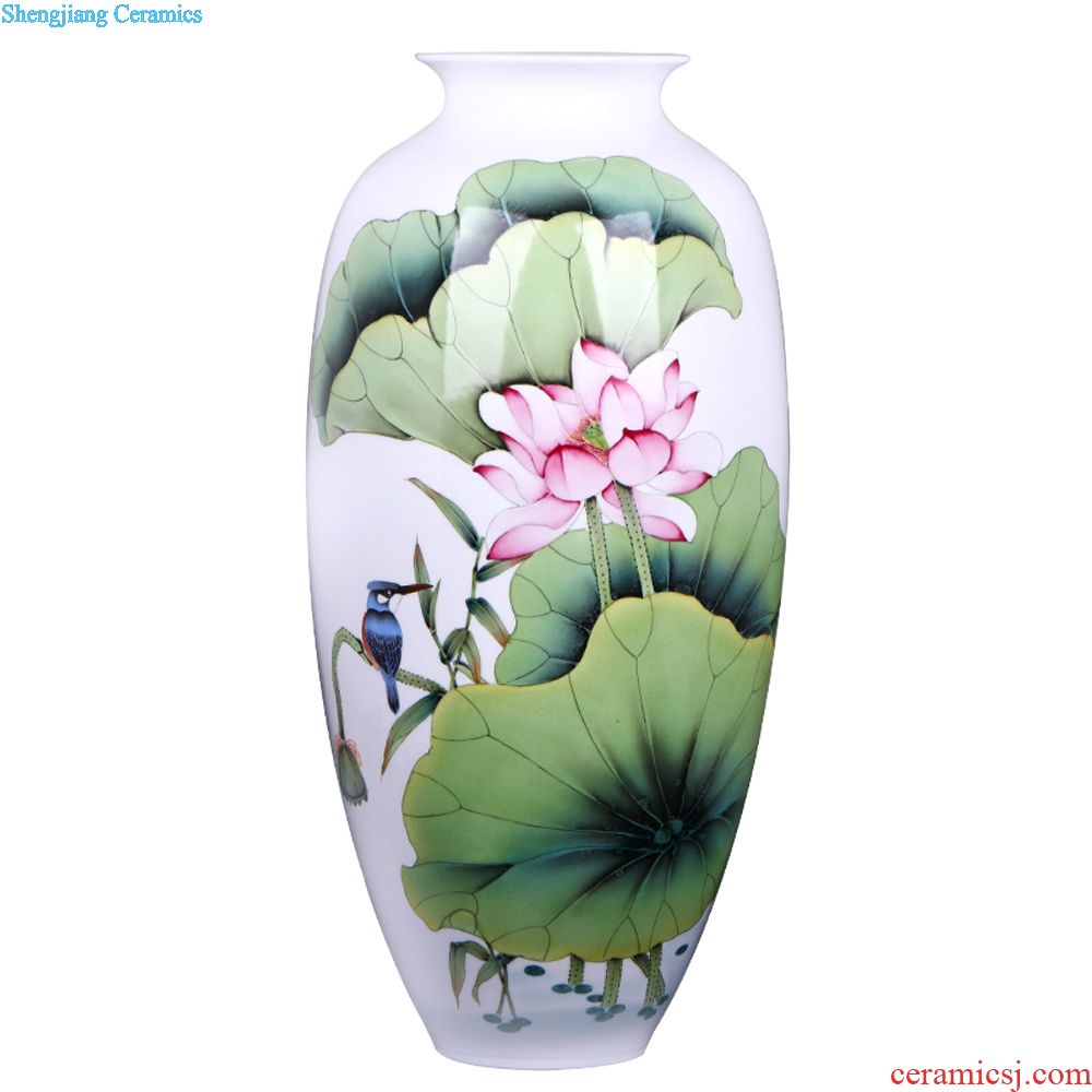 Jingdezhen ceramics imitation qing qianlong fukuyama ShouHai furnishing articles of Chinese blue and white porcelain vases, flower arrangement sitting room adornment