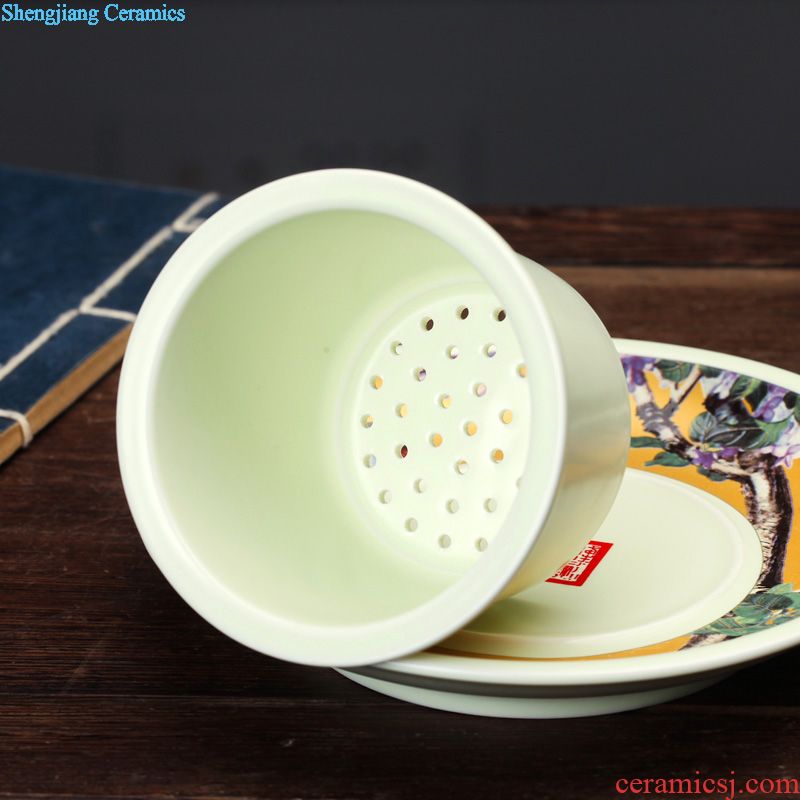 Jingdezhen ceramic cups with cover bone porcelain cup household porcelain bowl glass office meeting 10 only to custom