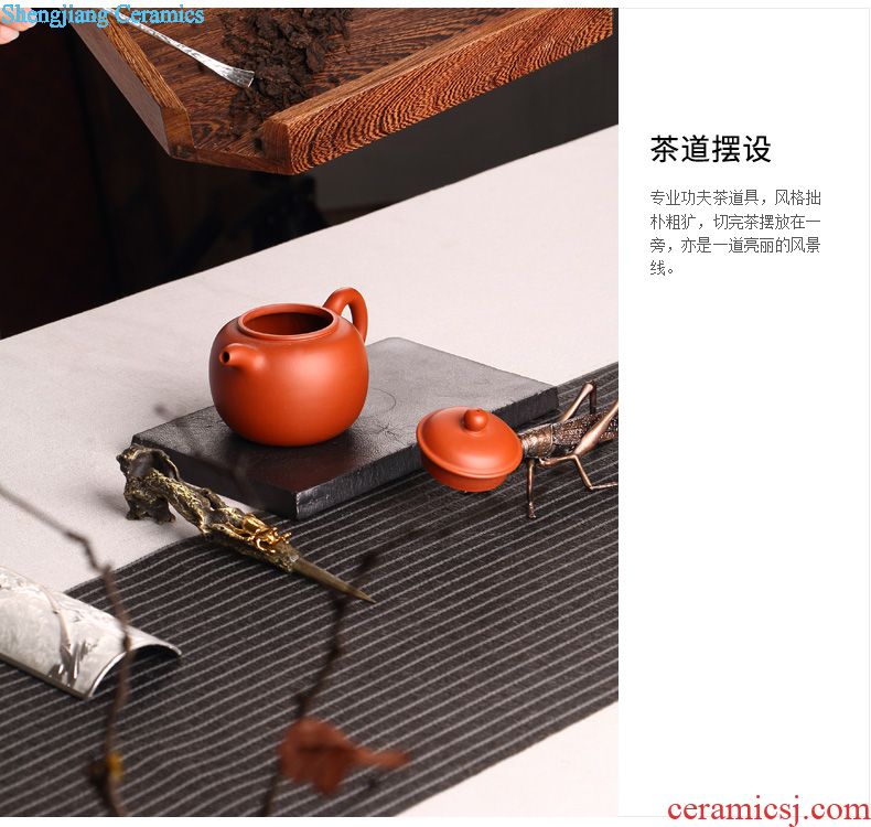 Drink to secret sea ceramic glaze water type tea tea tray large round household contracted dry tea sets of kung fu tea tray