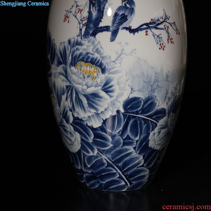 Jingdezhen curve contracted bamboo vase at peace porcelain vases furnishings decoration vase that occupy the home fashion vase