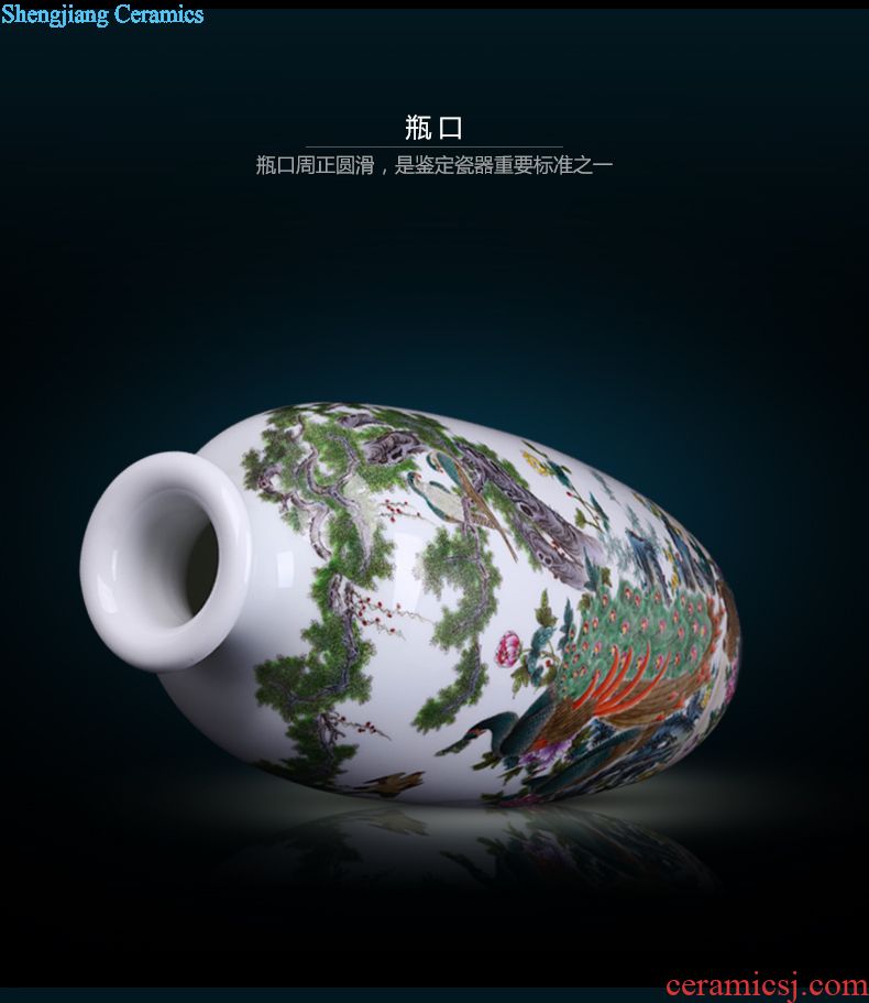 Jingdezhen ceramic handmade creative flower arranging place to live in the sitting room TV ark arts and crafts porcelain vase decoration