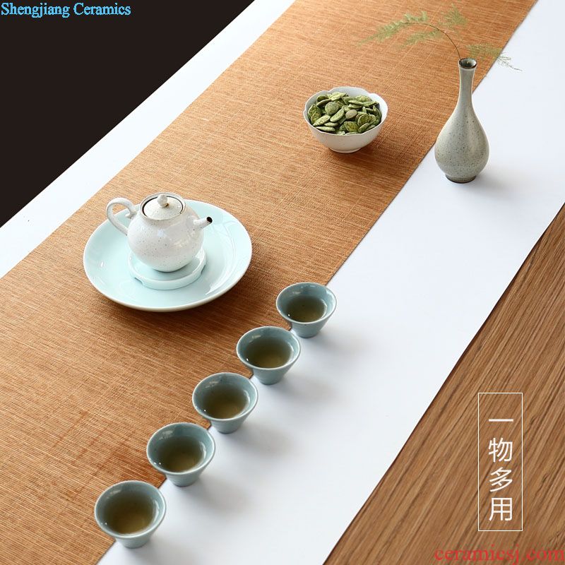 Drink to shadow celadon cup six degrees of jingdezhen six cups of ceramic tea set bowl cup sample tea cup hat