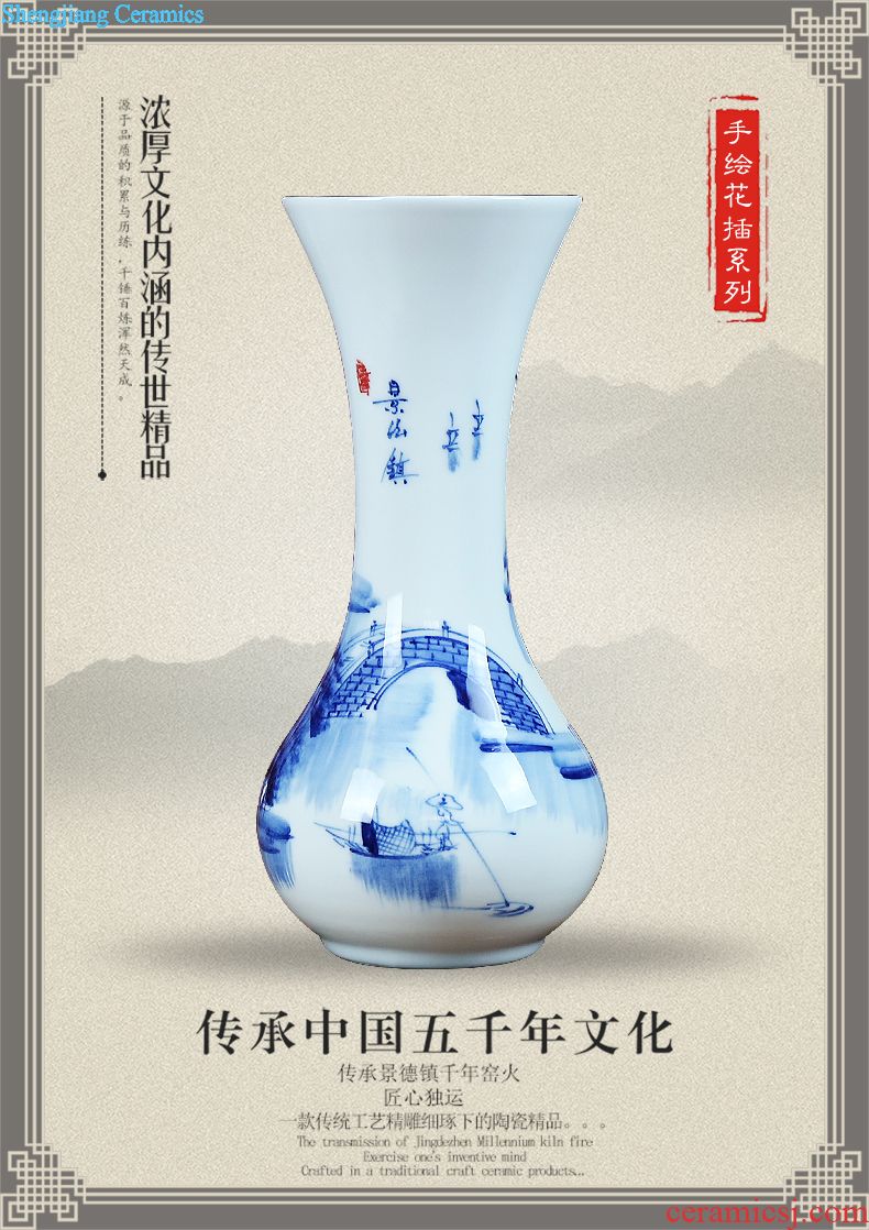 Jingdezhen ceramics kiln jun porcelain three Yang kaitai, sitting room place home decoration sheep bottles crafts gifts
