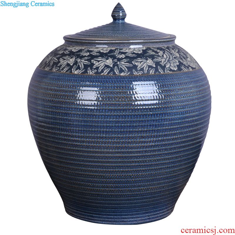 Jingdezhen ceramic jars 50 kg protoplasmic wine bottle it sealed jar of wine bottle wine jar can take leader