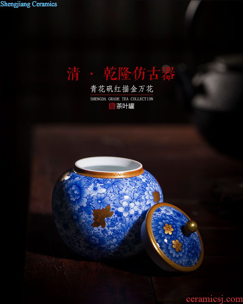 Holy big ceramic antique Ming chenghua bucket color seems as long as three years of master cup all hand jingdezhen kung fu tea cups