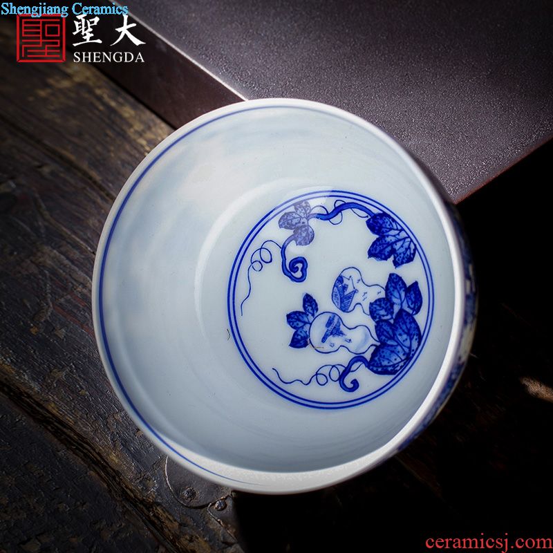 The big office cup hand-painted ceramic ring spring enamel painting of flowers and tea cup all hand of jingdezhen tea service cover cup