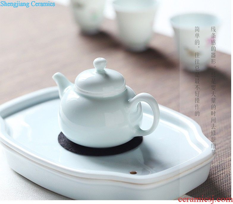 The three frequently kung fu jingdezhen ceramic masters cup tea cups sample tea cup noggin S41064 personal single cup