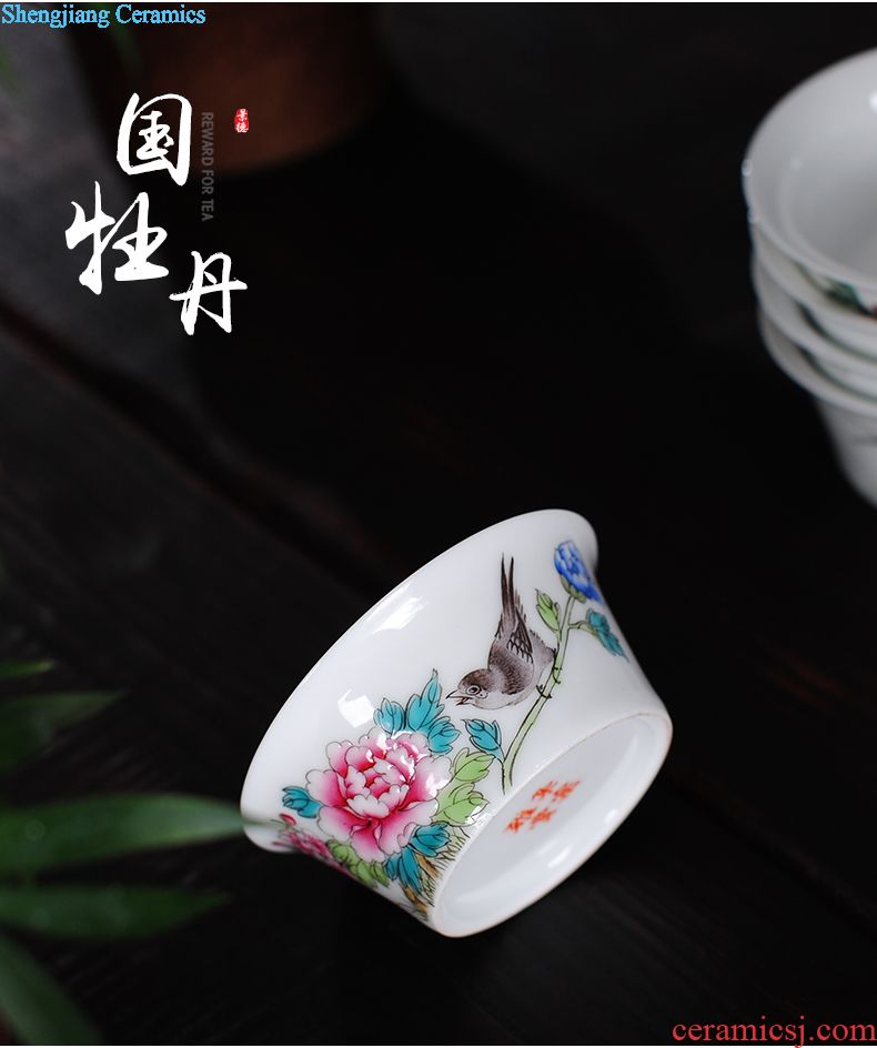 Owl kiln jingdezhen large hand-painted tieguanyin tea pot of blue and white porcelain ceramic vacuum sealed tank storage tanks