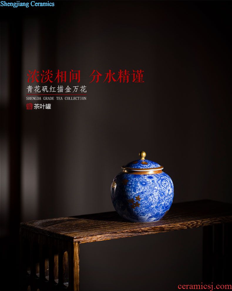 Holy big ceramic antique Ming chenghua bucket color seems as long as three years of master cup all hand jingdezhen kung fu tea cups