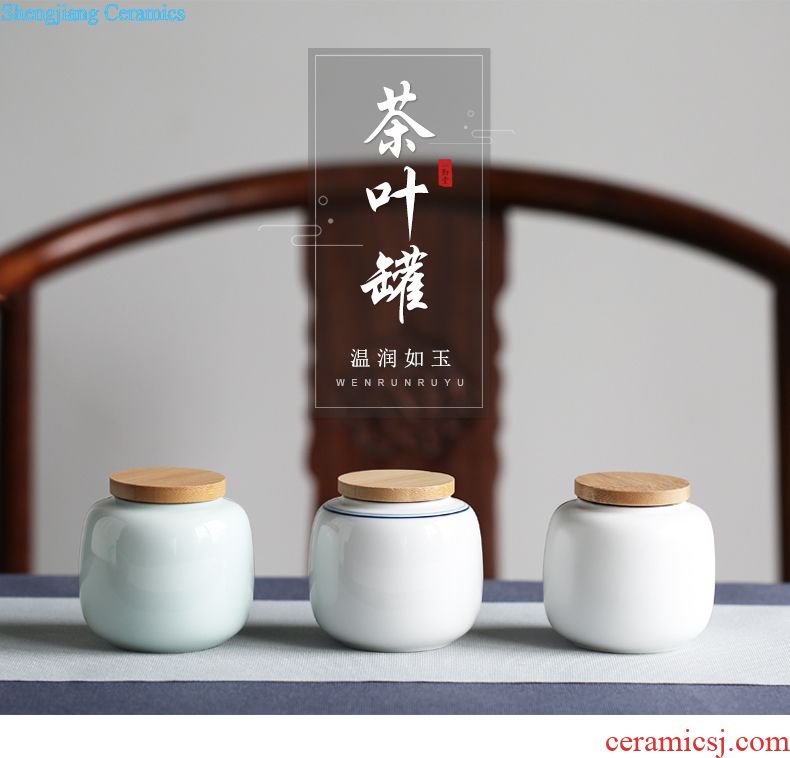 Three frequently hall jingdezhen kung fu tea set tea service of a complete set of suits Jingdezhen ceramic carved retro 6 hand grasp pot