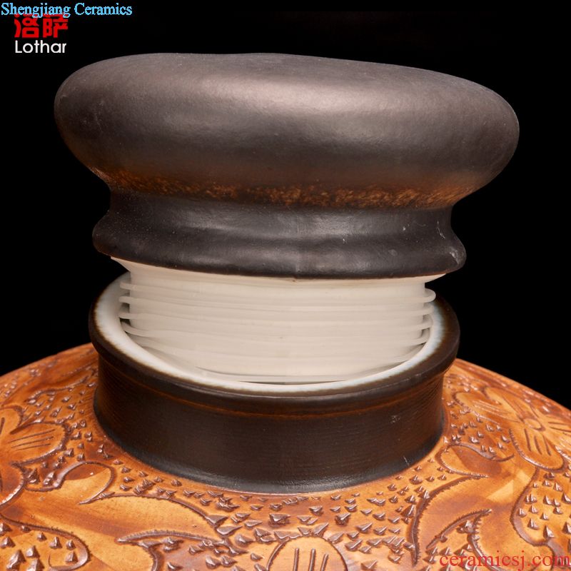 Jingdezhen ceramic jars 10 jins 20 jins 30 jins 50 kg foam bottle wine bottle it storing wine cask wine jars