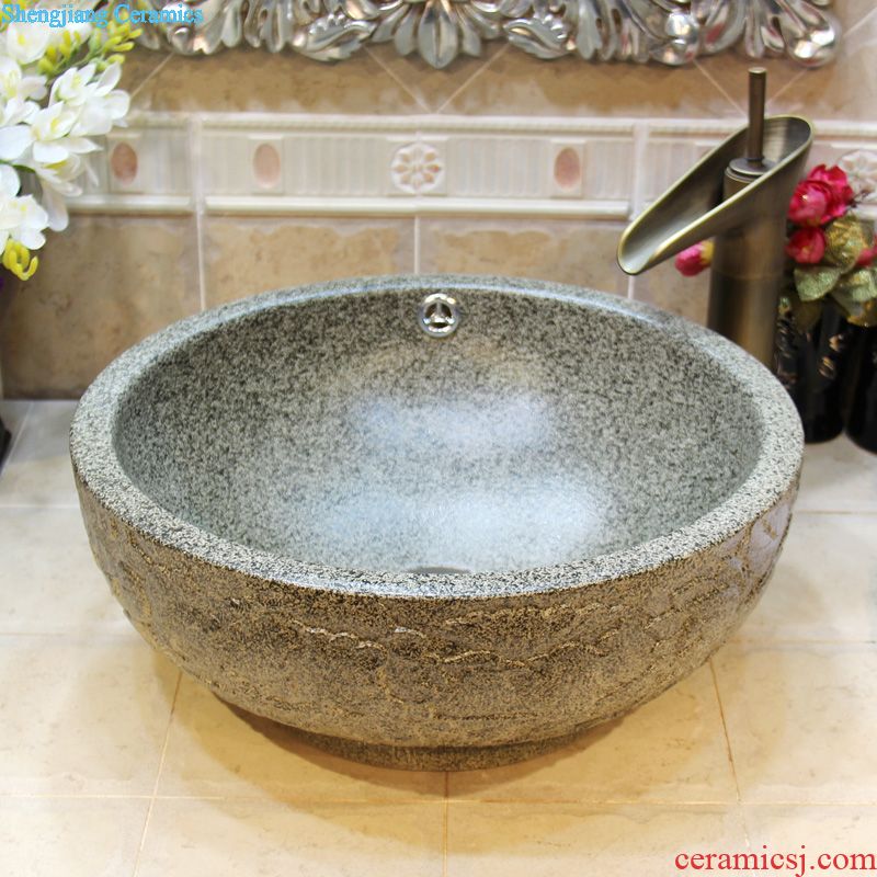 JingYuXuan jingdezhen ceramic art basin stage basin sinks the sink basin small 35 white cordate telosma