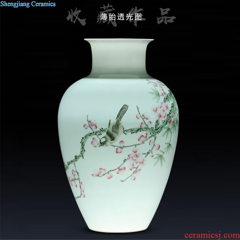 Mesa of jingdezhen blue and white porcelain ceramic flower vases furnishing articles home sitting room adornment retro flower implement process