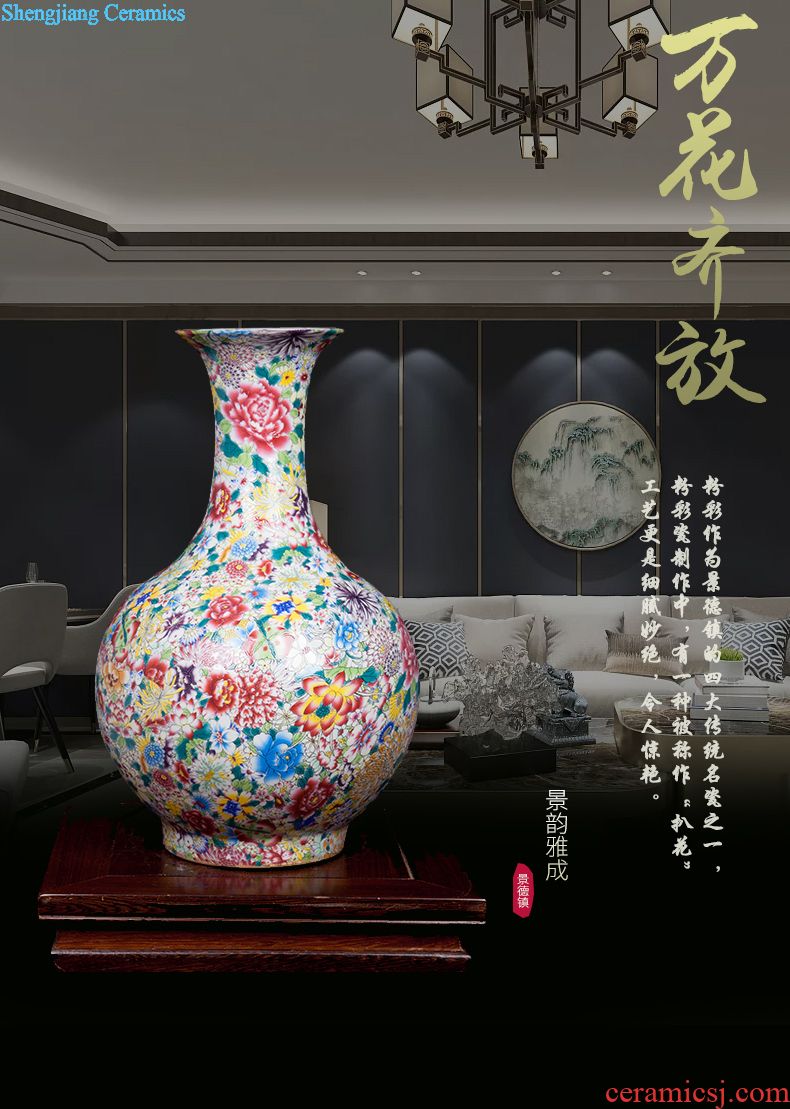 Jingdezhen ceramic handmade porcelain vase TV ark furnishing articles household act the role ofing is tasted the sitting room porch TV ark adornment