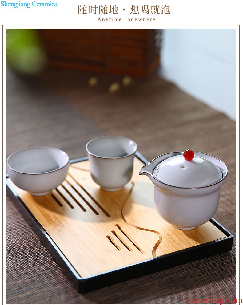 Three frequently hall sample tea cup Jingdezhen ceramic kung fu tea set celadon noggin master cup single cup tea pu-erh tea