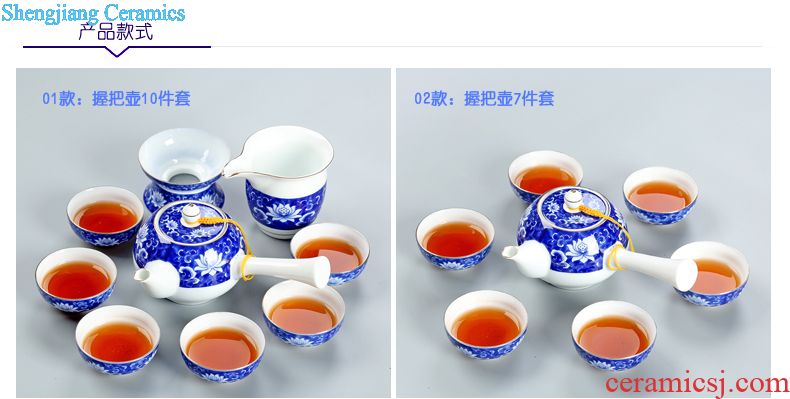 Your kiln tea set to open the slice is young brother kiln porcelain porcelain of a complete set of kunfu tea glass teapot