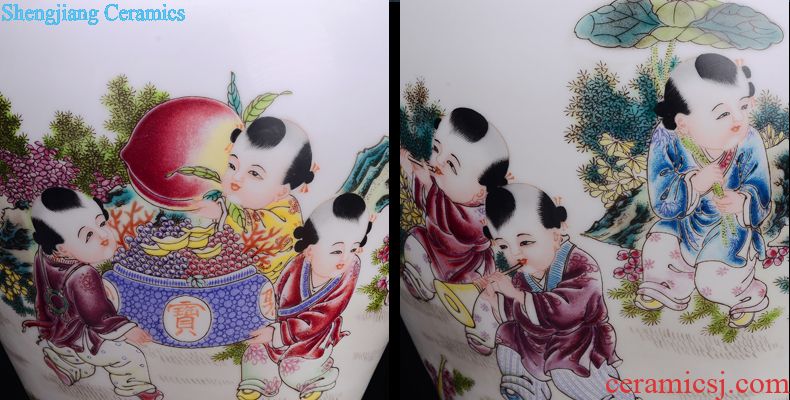 Jingdezhen ceramics hand-painted pastel lohan cylinder home furnishing articles furnishing articles household act the role ofing is tasted creative living room