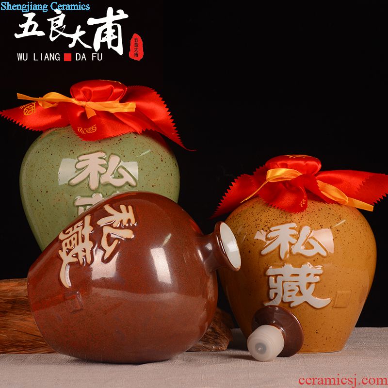 Jar it 50 kg 100 catties of jingdezhen ceramics is increasing in it with leading domestic archaize ceramic seal pot