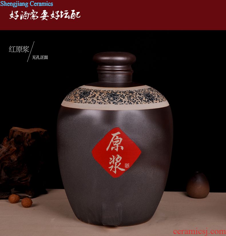 Temperature wine pot bottles of jingdezhen ceramics Yellow rice wine liquor cup hot warm hip flask gift wine he drank furnace