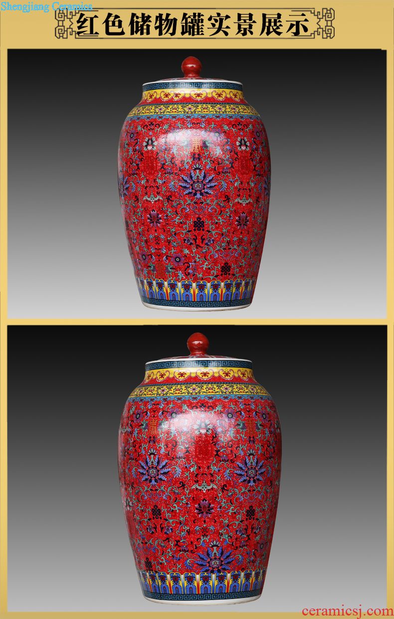 Jingdezhen ceramics vase art lang kiln kiln red household act the role ofing is tasted sitting room decoration classical handicraft furnishing articles