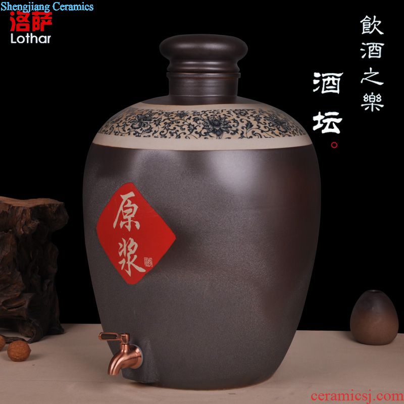 Temperature wine pot bottles of jingdezhen ceramics Yellow rice wine liquor cup hot warm hip flask gift wine he drank furnace