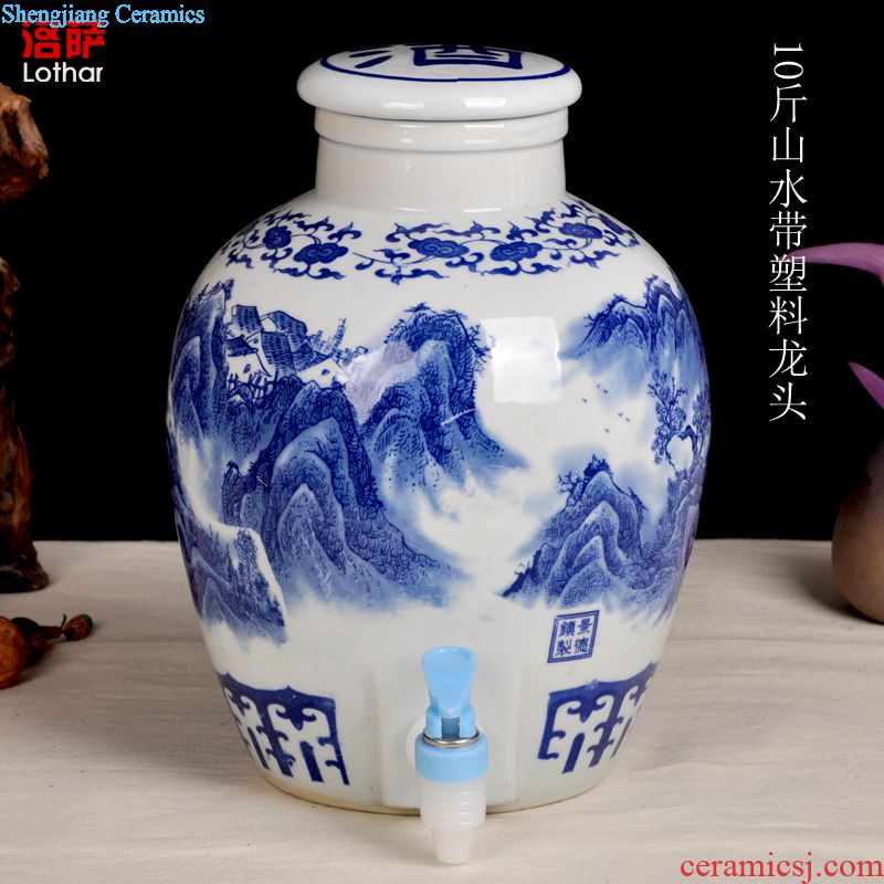 Jingdezhen ceramic 1 catty temperature wine pot hot hip winter warm hot hot pot of yellow rice wine liquor wine wine wine bottles