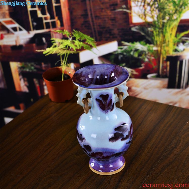 Jingdezhen blue and white storage tank caddy contemporary household ceramics sitting room adornment is contracted furnishing articles of handicraft