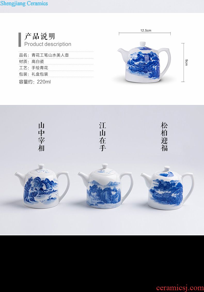 Jingdezhen ceramic hand-painted famille rose sample tea cup tea all hand alum red paint longfeng pattern master kung fu tea cups