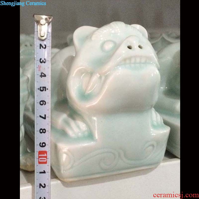 Jingdezhen crack glaze f tube porcelain vases dragon ear deer head ears crackle glaze porcelain vase