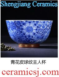 Clearance rule ceramic kung fu tea masters cup hand-painted pastel members sample tea cup single cups of jingdezhen tea service