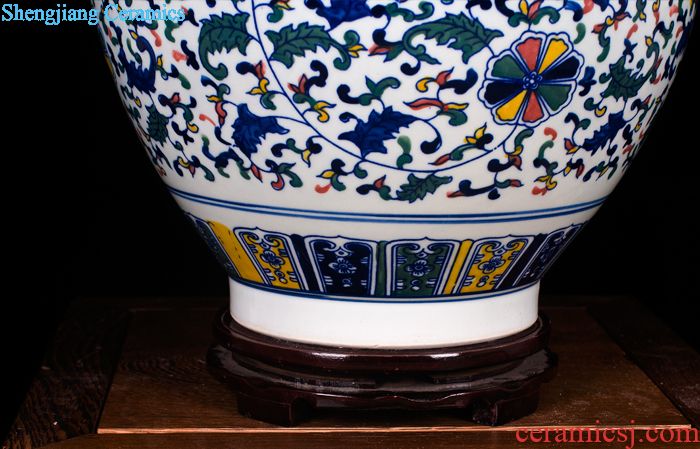 Jingdezhen ceramic seal POTS pu 'er tea gift box packaging large celadon receives universal seal pot