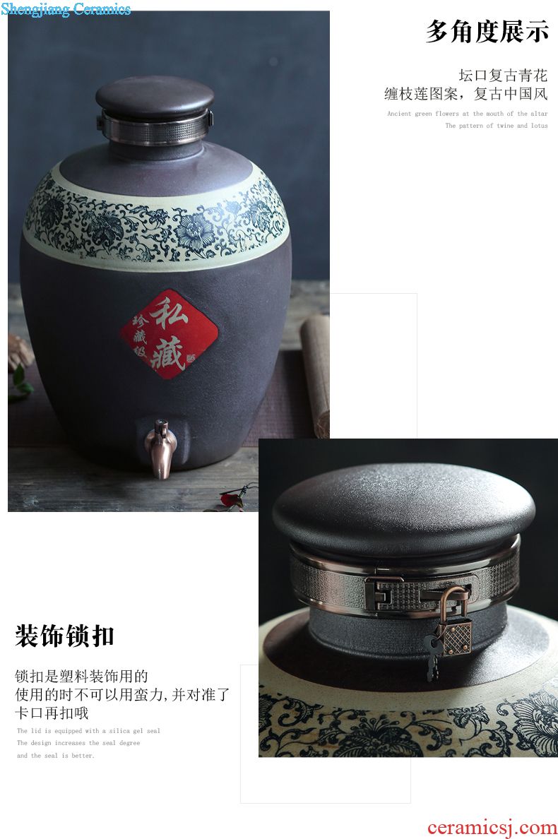 Jingdezhen ceramic temperature wine pot of red wine of riches and suit hot hot wine warm hip home wine and rice wine liquor