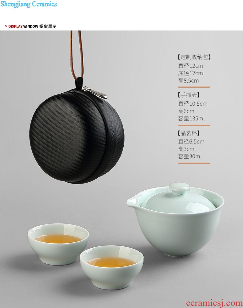 Drink to iron bearing ceramic glaze kiln pot dry plate of a pot pad supporting dry tea pot mat tea ceremony with zero