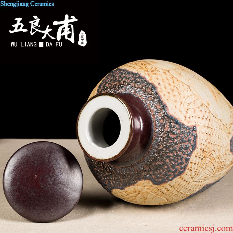 Archaize ceramic jars the general pot of 20 jins with leading wine bubble jars bottle it jingdezhen archaize jars