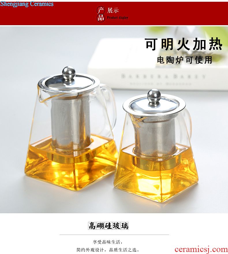 Is Yang celadon prevent hot tea set automatically and exquisite blue and white hollow out of a complete set of ceramic kung fu tea lazy person