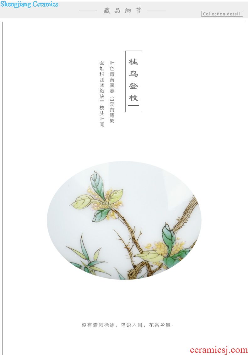 JingJun Jingdezhen ceramics Hand painted colored enamel all hand sample tea cup Kung fu master tea cups