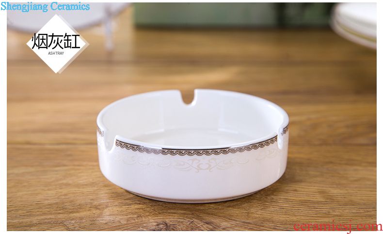 Insulation porcelain fu ji bowl of jingdezhen ceramic bowl ou bowl dish dish western-style food tableware dish bowl household composition