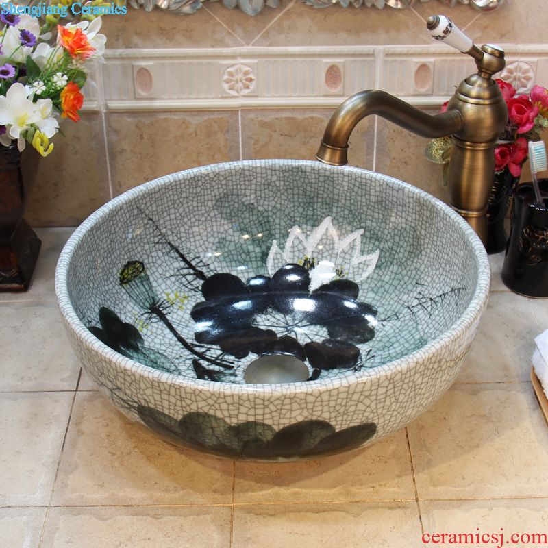 JingYuXuan jingdezhen ceramic lavatory basin art basin sink the stage basin admiralty bergamot