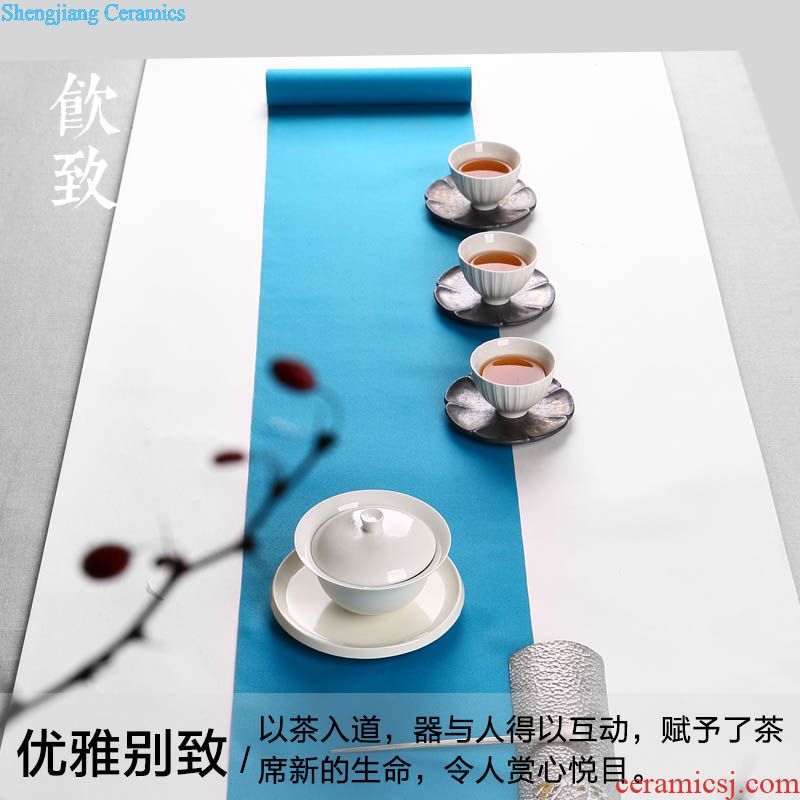 Drink to sample tea cup of jingdezhen ceramic cups suit household kung fu tea masters cup tea bowl 6 pack
