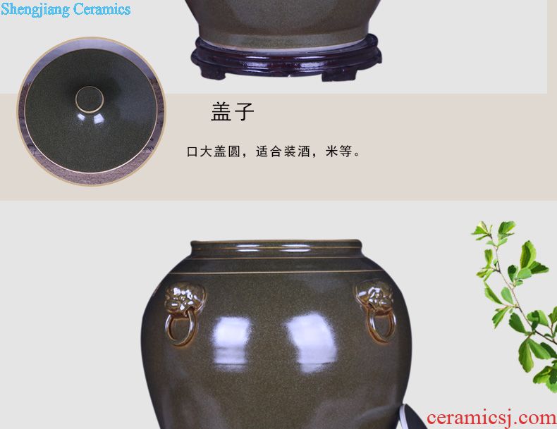 Five good big just 50 kg 100 jin tea jars at the end of the jingdezhen ceramics it big jugs decoration wine jars